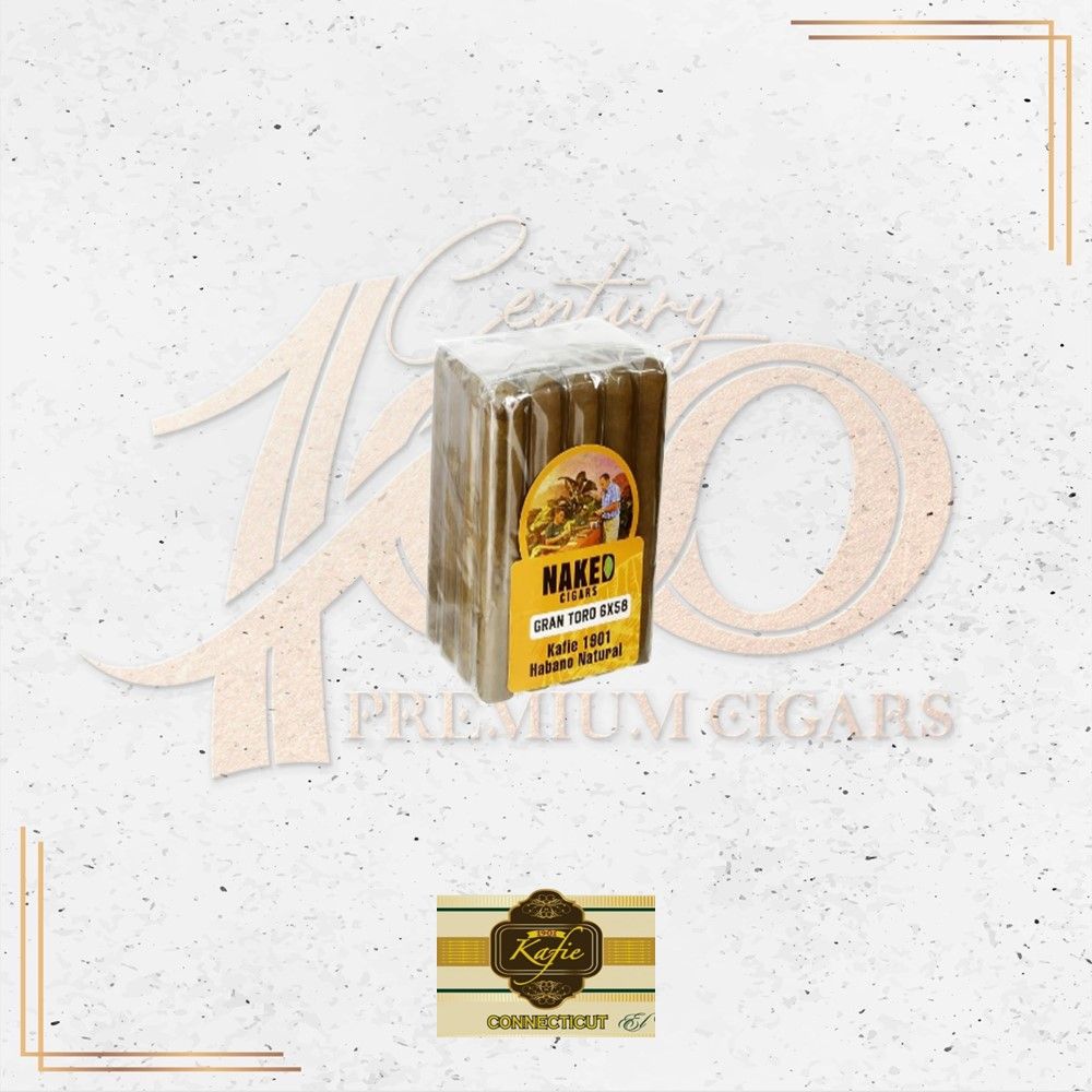 Kafie 1901 - Naked Cigars Habano Natural - Gran Toro