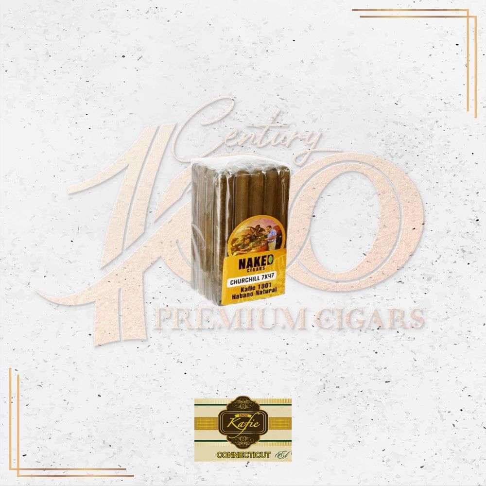 Kafie 1901 - Naked Cigars Habano Natural - Churchill